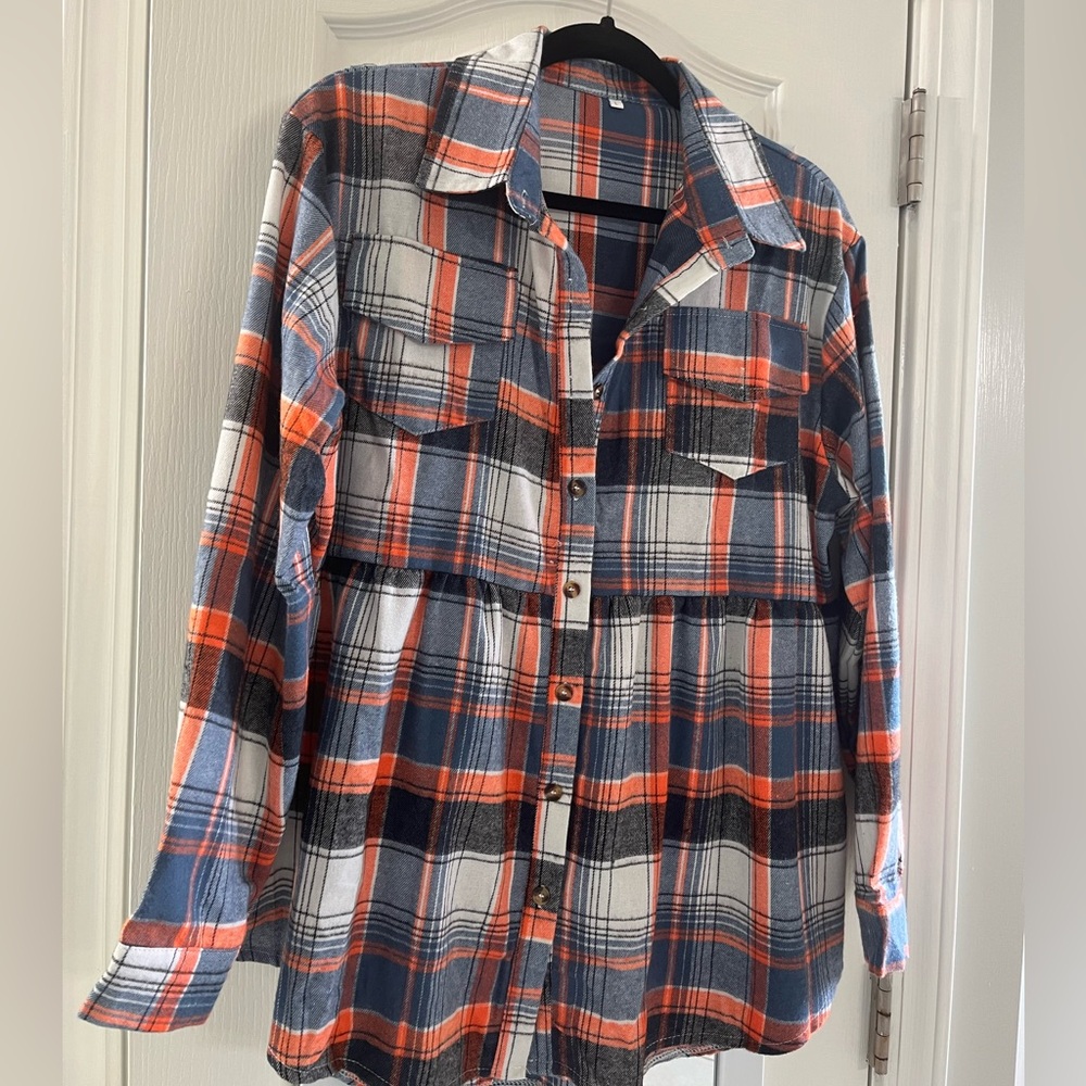 Women’s flannel baby doll shirt